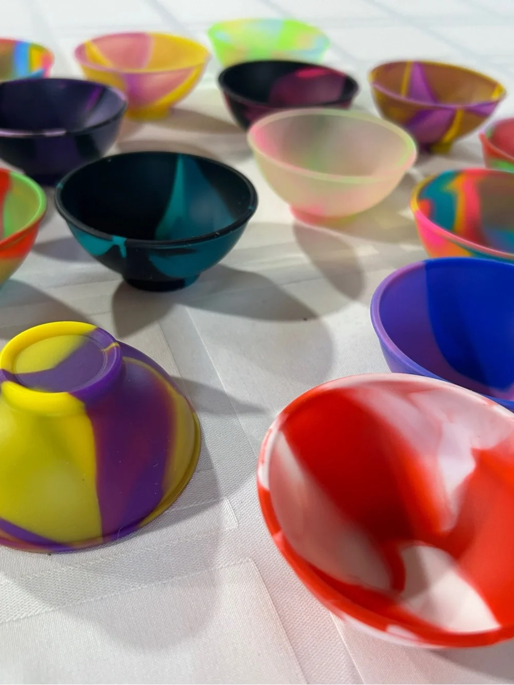Assorted Multicolor Party Silicone Cups - Pack of 16